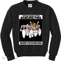 Funny Seven Ten Pin Laughing Mocking Bowling Kids Sweatshirt thumb 0