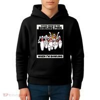 Funny Seven Ten Pin Laughing Mocking Bowling Kids Hoodie thumb 4