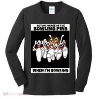 Funny Seven Ten Pin Laughing Mocking Bowling Kids Long Sleeve Shirt thumb 0