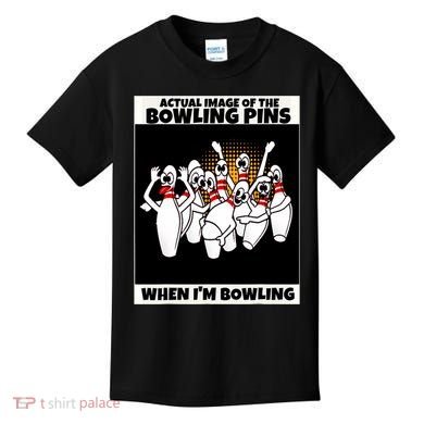 Funny Seven Ten Pin Laughing Mocking Bowling Kids T-Shirt