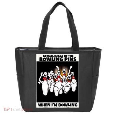 Funny Seven Ten Pin Laughing Mocking Bowling Bag