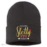 Feeling Slotty Today Women Slot Machine Casino Gambling Sustainable Knit Beanie thumb 0
