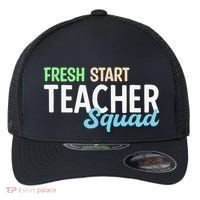 Fresh Start Teacher Squad For Educators Flexfit Unipanel Trucker Cap thumb 0