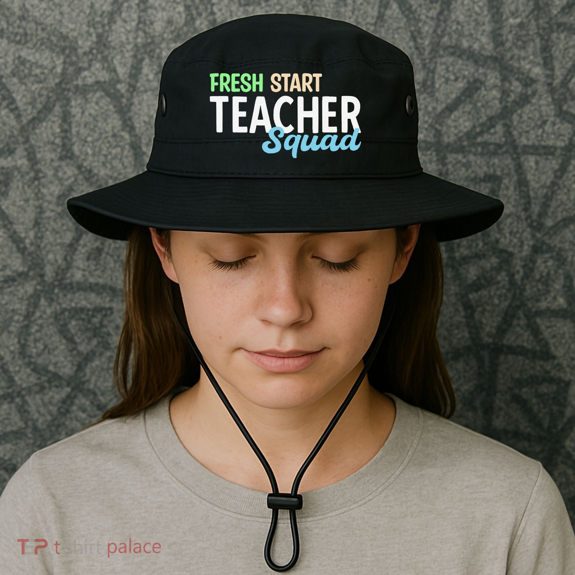Fresh Start Teacher Squad For Educators Bucket Hat