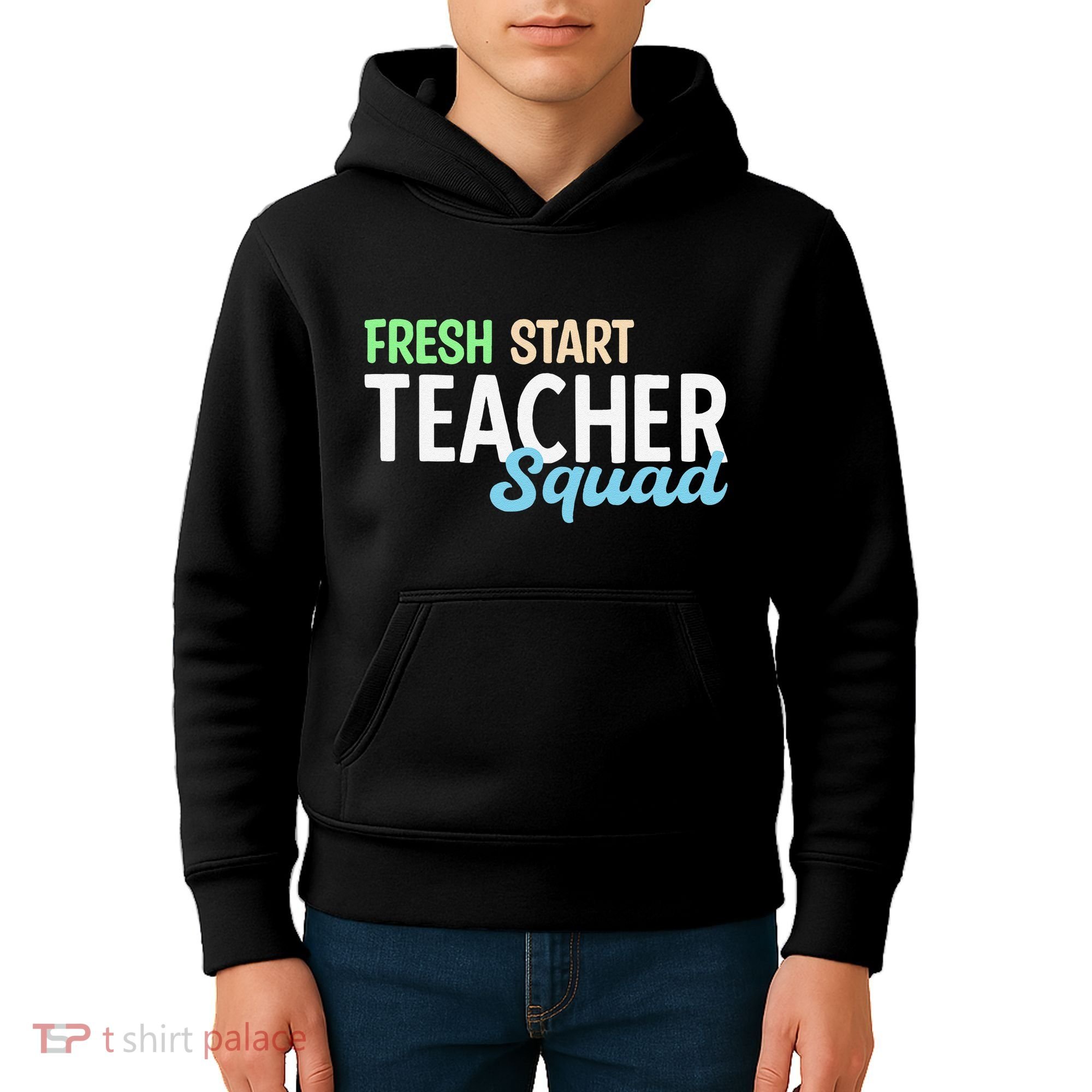 Fresh Start Teacher Squad For Educators Kids Hoodie