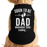 Funny Soon To Be Dad Est 2026 Loading Doggie Tank thumb 0