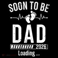 Funny Soon To Be Dad Est 2026 Loading USA-Made Doggie Bandana thumb 2