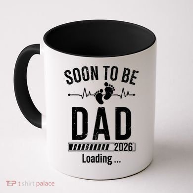 Funny Soon To Be Dad Est 2026 Loading Coffee Mug