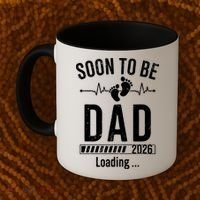 Funny Soon To Be Dad Est 2026 Loading Coffee Mug thumb 2