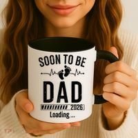 Funny Soon To Be Dad Est 2026 Loading Coffee Mug thumb 3