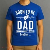 Funny Soon To Be Dad Est 2026 Loading T-Shirt thumb 3