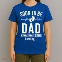 Funny Soon To Be Dad Est 2026 Loading T-Shirt thumb 4