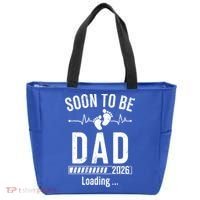 Funny Soon To Be Dad Est 2026 Loading Tote Bag thumb 0