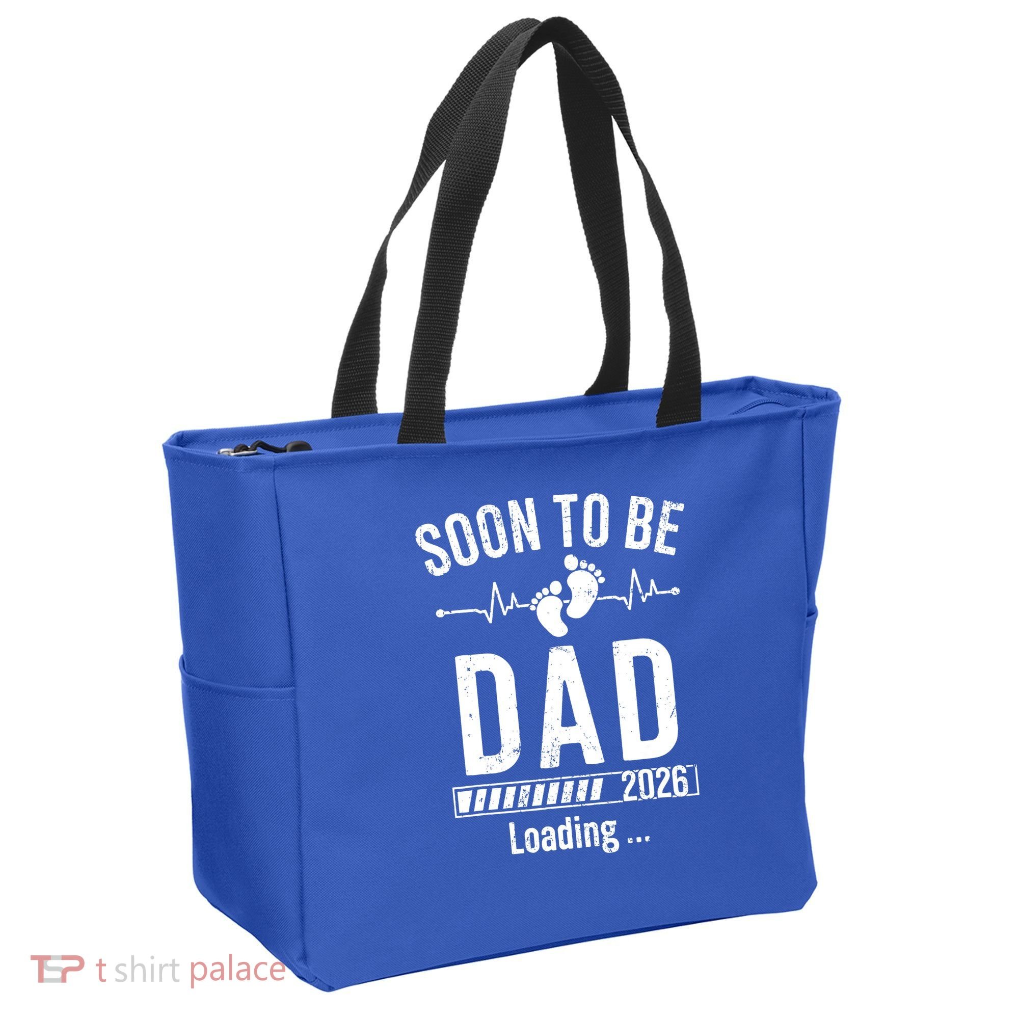 Funny Soon To Be Dad Est 2026 Loading Tote Bag