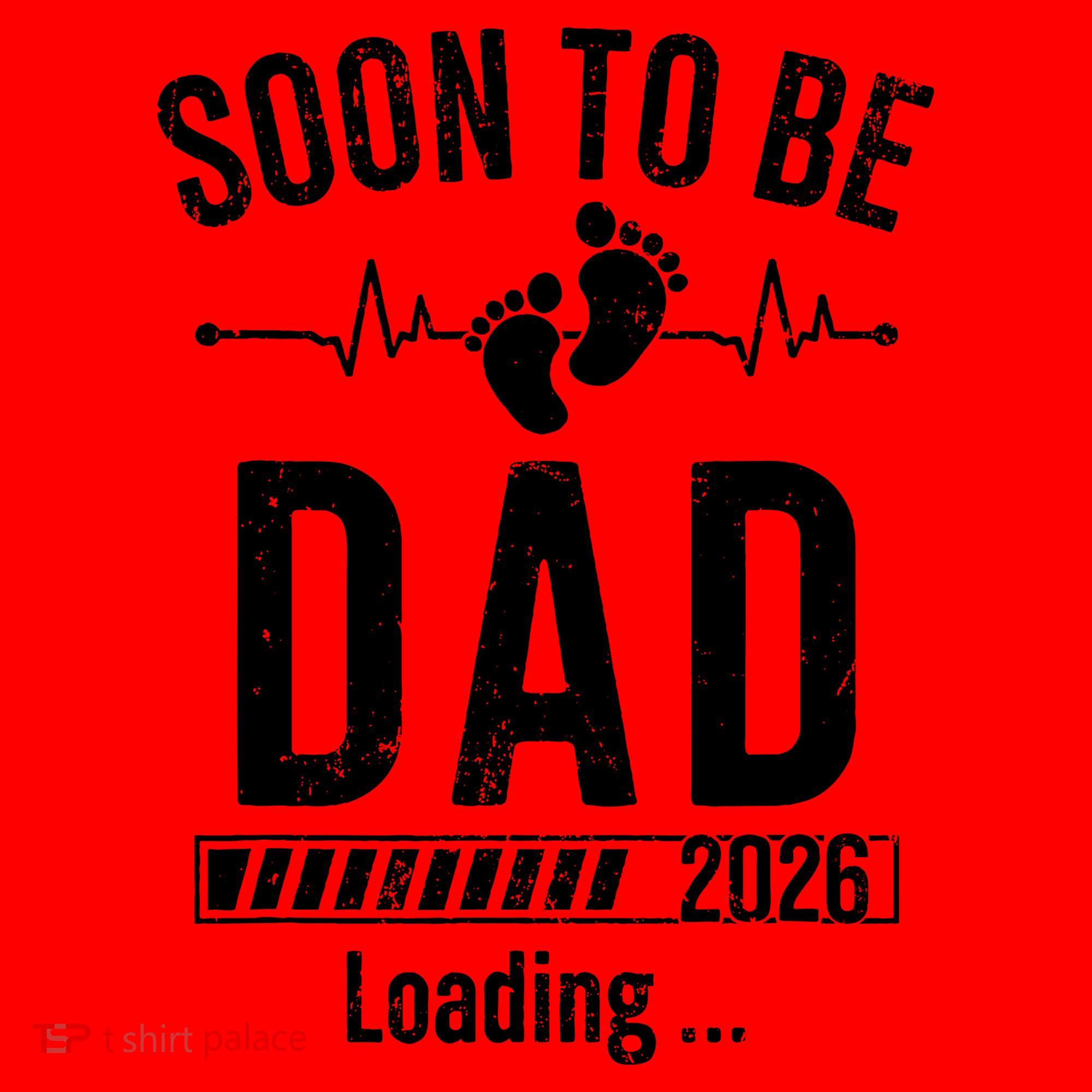 Funny Soon To Be Dad Est 2026 Loading Santa Hat