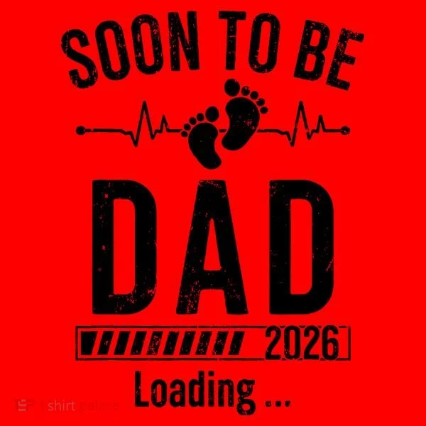 Funny Soon To Be Dad Est 2026 Loading Santa Hat