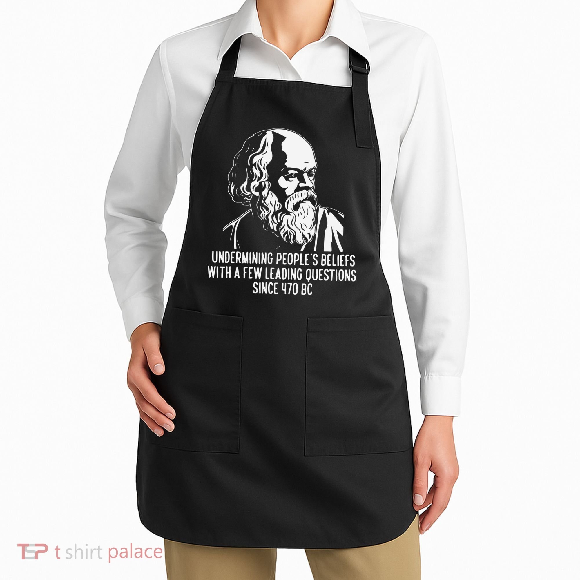 Funny Socrates The Socratic Method Classical Philosophy Apron