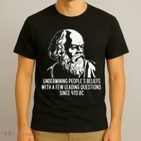Funny Socrates The Socratic Method Classical Philosophy T-Shirt thumb 3