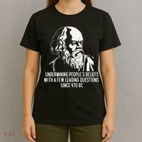 Funny Socrates The Socratic Method Classical Philosophy T-Shirt thumb 4