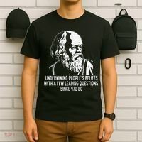 Funny Socrates The Socratic Method Classical Philosophy T-Shirt thumb 6