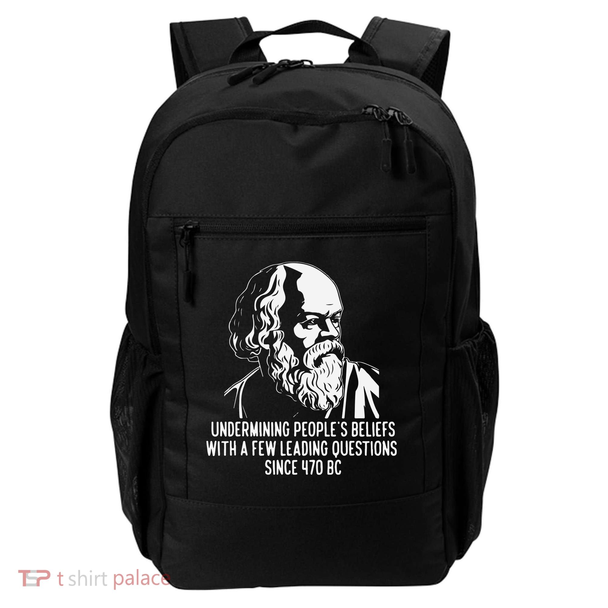 Funny Socrates The Socratic Method Classical Philosophy Backpack