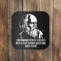 Funny Socrates The Socratic Method Classical Philosophy Coaster thumb 0