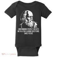 Funny Socrates The Socratic Method Classical Philosophy Baby Bodysuit thumb 0