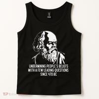 Funny Socrates The Socratic Method Classical Philosophy Tank Top thumb 2