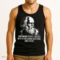 Funny Socrates The Socratic Method Classical Philosophy Tank Top thumb 3