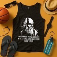 Funny Socrates The Socratic Method Classical Philosophy Tank Top thumb 4
