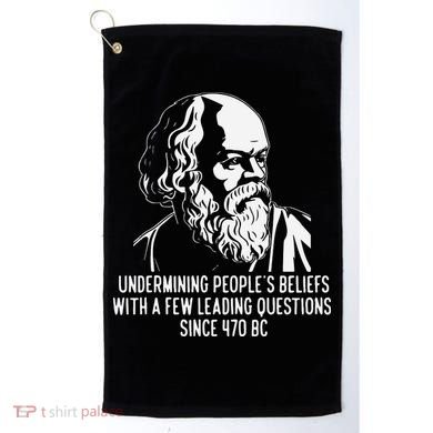 Funny Socrates The Socratic Method Classical Philosophy Golf Towel