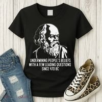 Funny Socrates The Socratic Method Classical Philosophy Women's T-Shirt thumb 3