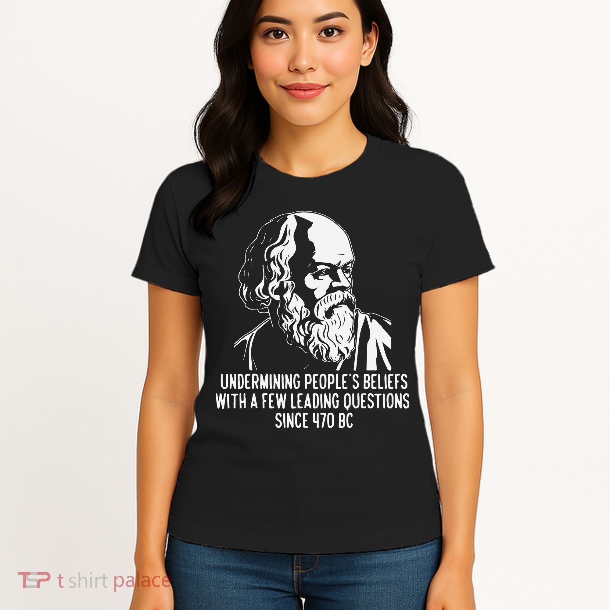 Funny Socrates The Socratic Method Classical Philosophy Women's T-Shirt