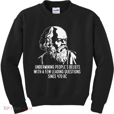 Funny Socrates The Socratic Method Classical Philosophy Kids Sweatshirt