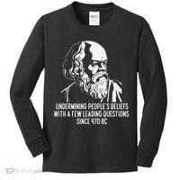 Funny Socrates The Socratic Method Classical Philosophy Kids Long Sleeve Shirt thumb 0