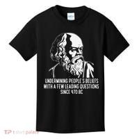 Funny Socrates The Socratic Method Classical Philosophy Kids T-Shirt thumb 0