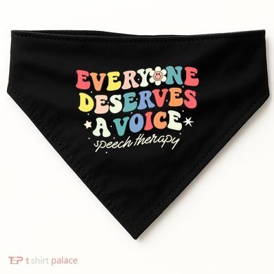 Funny Speech Therapy Speech Language Pathologist SLP Team USA-Made Doggie Bandana