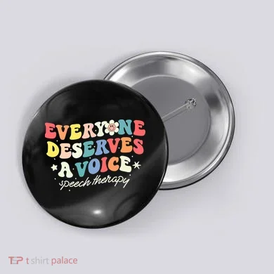 Funny Speech Therapy Speech Language Pathologist SLP Team Button