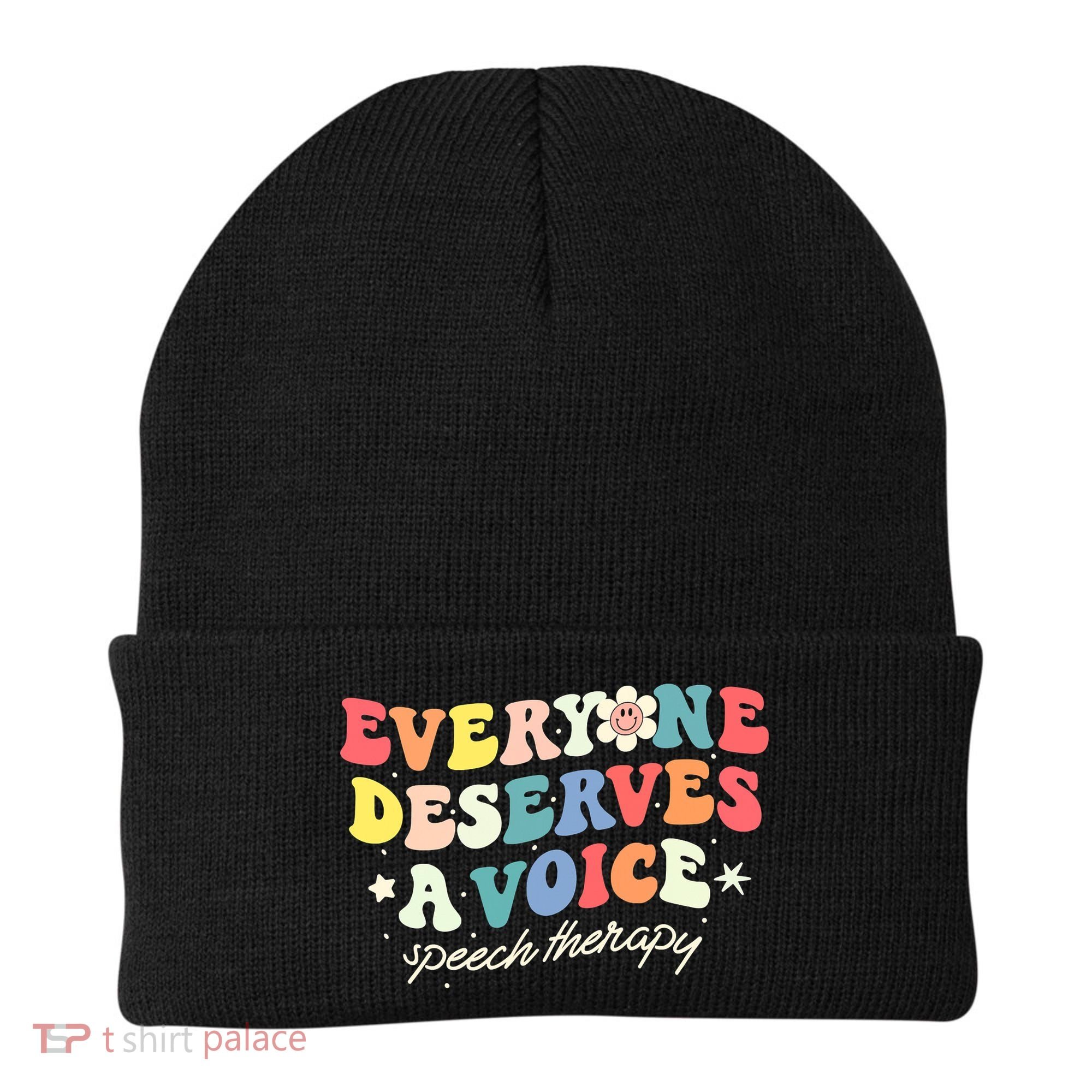 Funny Speech Therapy Speech Language Pathologist SLP Team Beanie