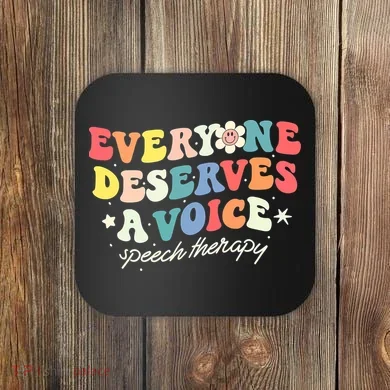 Funny Speech Therapy Speech Language Pathologist SLP Team Coaster