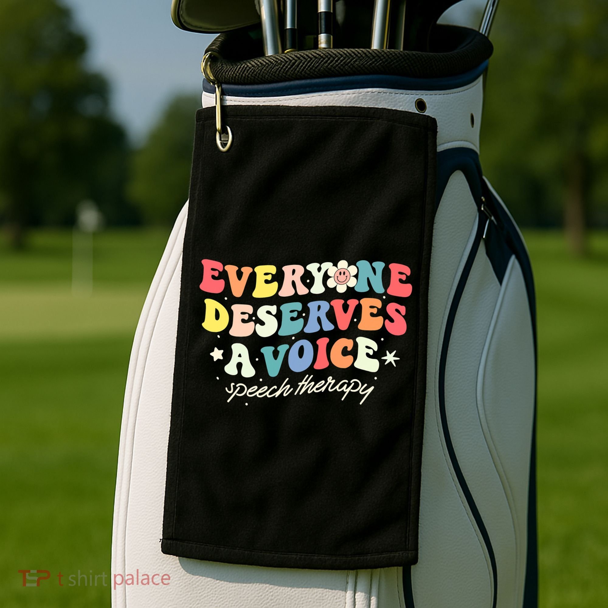 Funny Speech Therapy Speech Language Pathologist SLP Team Golf Towel