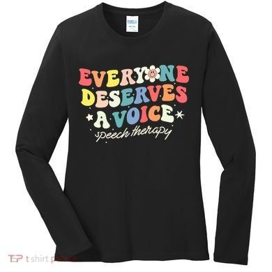 Funny Speech Therapy Speech Language Pathologist SLP Team Women's Long Sleeve Shirt