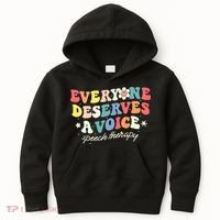 Funny Speech Therapy Speech Language Pathologist SLP Team Kids Hoodie thumb 0