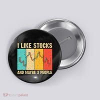 Funny Stock Trading Stockbroker Day Trading Marketing Lovers Button thumb 0