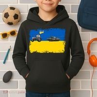 Farmer Support Ukraine Kids Hoodie thumb 2