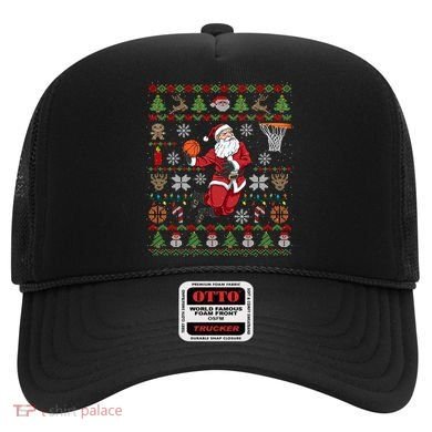 Funny Santa Ugly Christmas Basketball Dunking Gift Hat