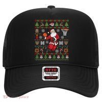 Funny Santa Ugly Christmas Basketball Dunking Gift Hat thumb 0