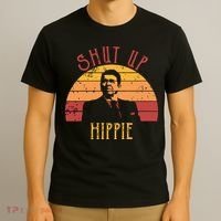 Funny Shut Up Hippie Ronald Regan Conservative Anti Liberal Vneck T-Shirt thumb 3