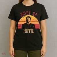 Funny Shut Up Hippie Ronald Regan Conservative Anti Liberal Vneck T-Shirt thumb 4
