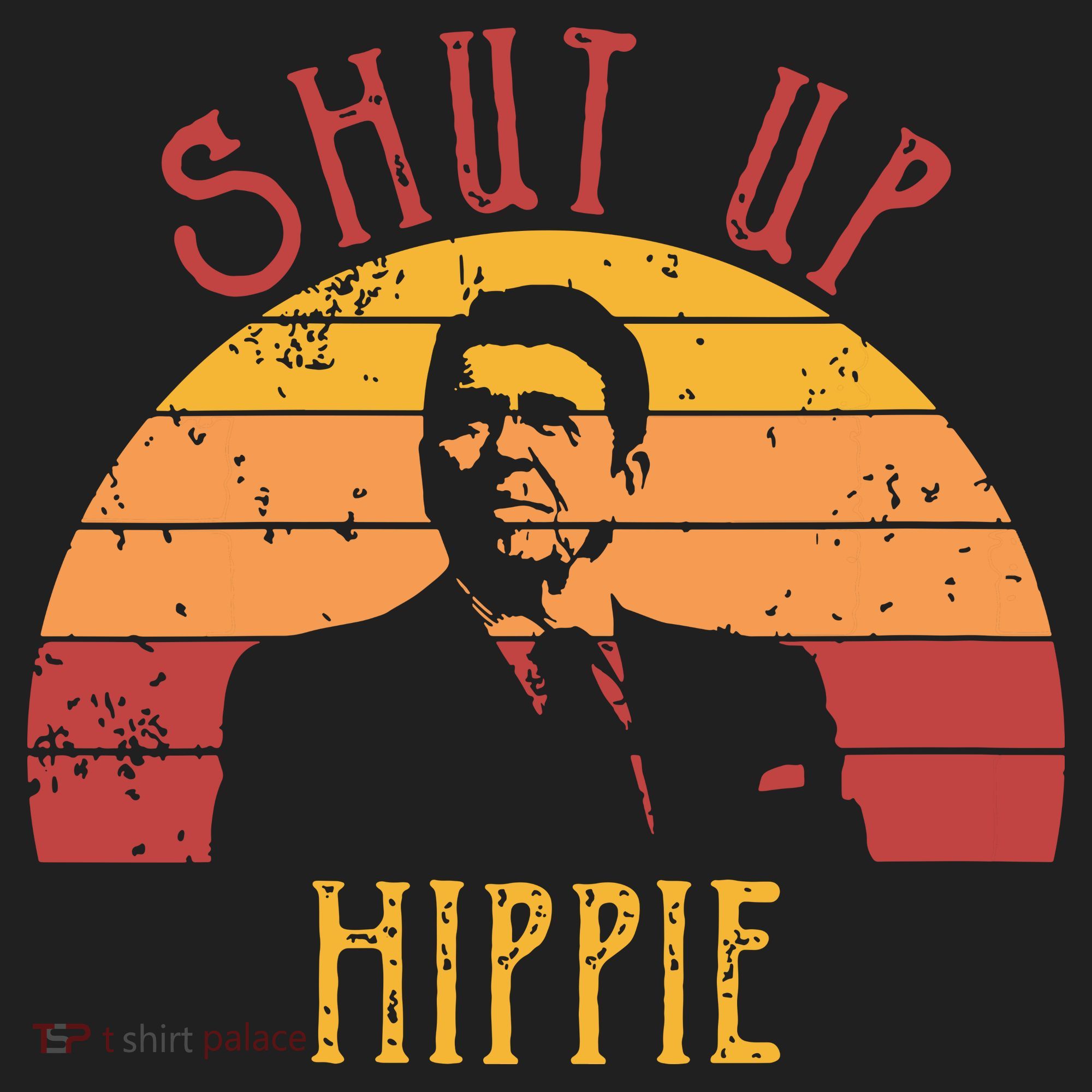 Funny Shut Up Hippie Ronald Regan Conservative Anti Liberal Vneck Beanie